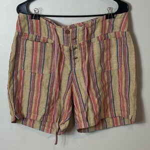 Sundance striped shorts flowy colorful